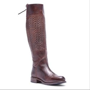 Bed Stu Cambridge Perforated Shaft Leather Boots